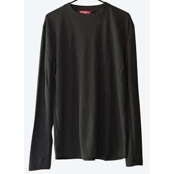 Strata Men's Large Arc Long Sleeve Crew Neck SFX101 Protection Shirt Charcoal Gr - Picture 3 of 12